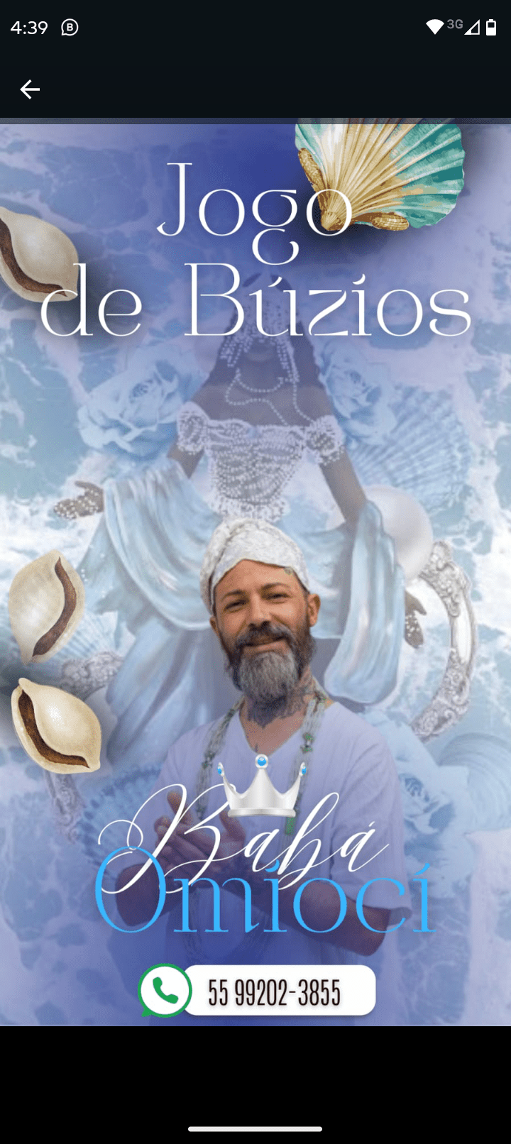 Jogo de búzios e ebós